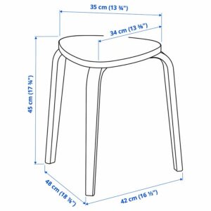 Stool, birch