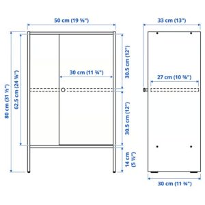 کابینت درب‌دار ایکیا مدل BAGGEBO