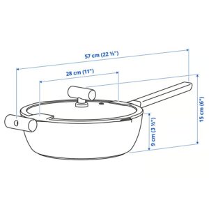 تابه گود دربدار ایکیا مدل KLIPPFISK