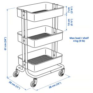ترولی ایکیا مدل RÅSKOG/NORRÅVA